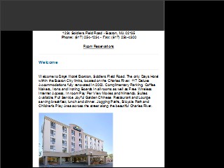 Web site www.dayshotelboston.com, Days Hotel