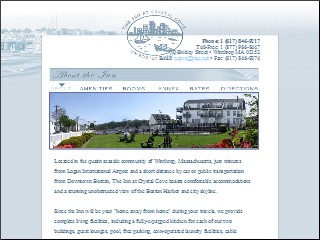 Web site www.inncrystalcove.com, The Inn At Crystal Cove